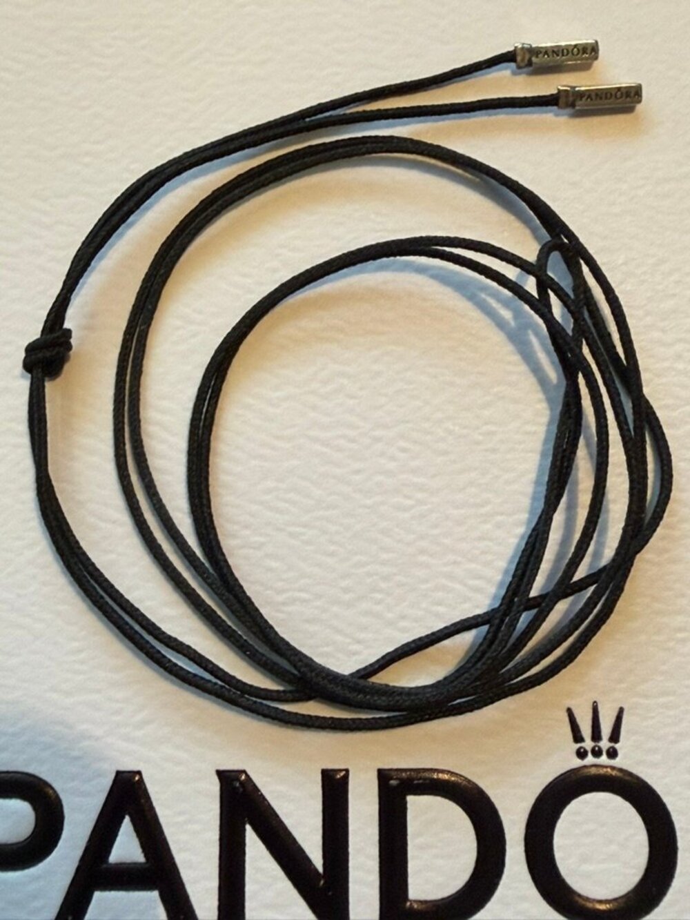 Pandora Black Cord Necklace - RETIRED - Limited Edition